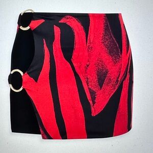 Louisa Ballou Double Ring Mini Skirt NWOT